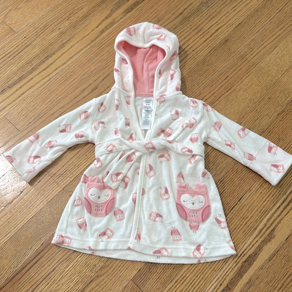 Owl baby bath robe